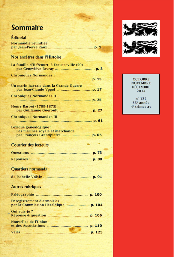 sommaire de la revue